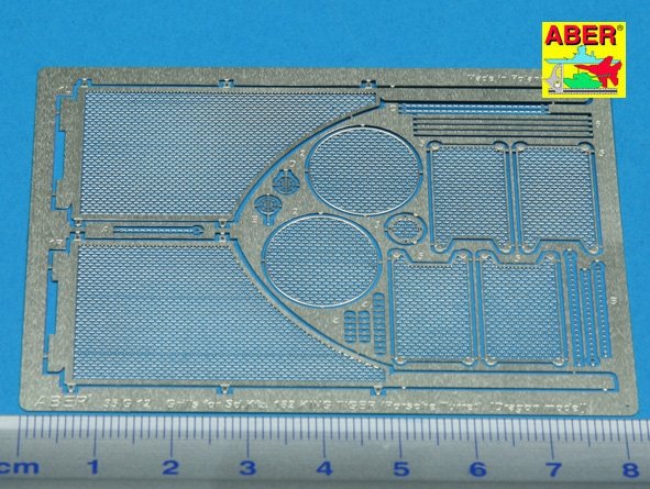 Aber 35G12 Grilles for german tank Sd.Kfz. 182 King Tiger (Porsche Turret) 1/35 – image 2