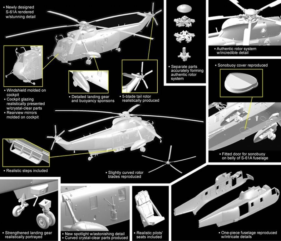Dragon 5111 S-61A SeaKing &amp;quot;Antracticia Observation&amp;quot; 1/72 – obrázek 2
