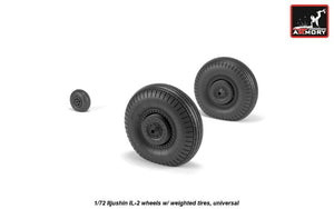 Armory Models AW72056 Iljushin IL-2 Bark late type wheels w/ weighted tires 1/72 – image 2