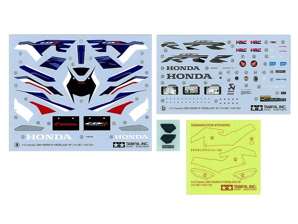 Tamiya 14138 Honda CBR1000RR-R FIREBLADE SP 1/12 – obrázek 15