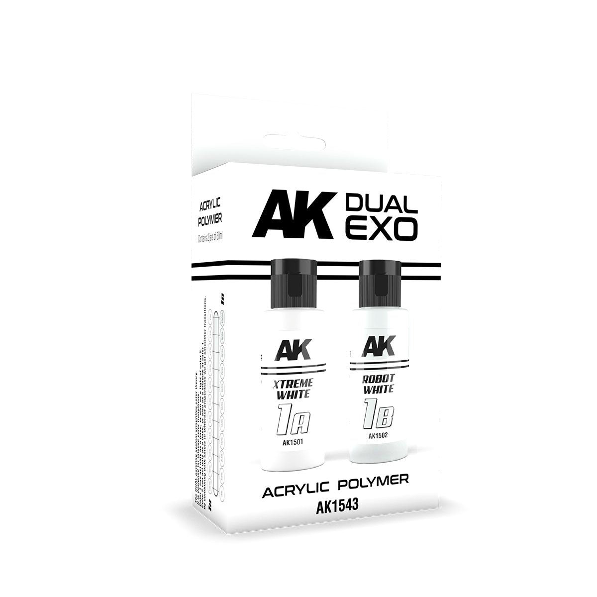 AK Interactive AK1543 DUAL EXO SET 1 – 1A BLANC EXTRÊME &amp; 1B BLANC ROBOT