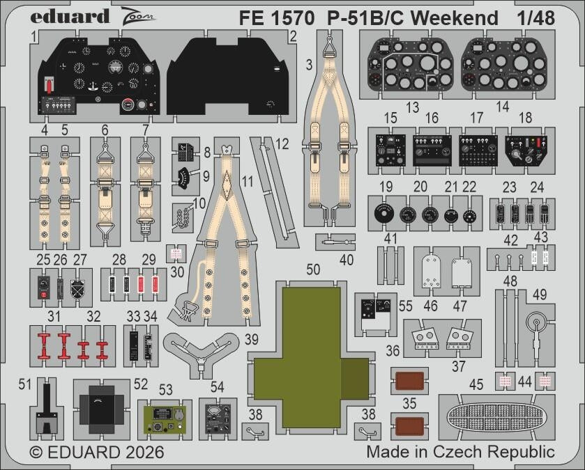 Eduard FE1570 P-51B/C Weekend for EDUARD 1/48