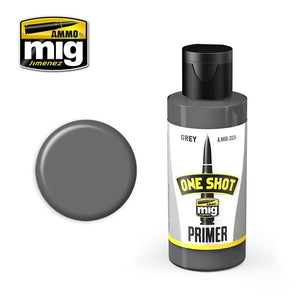 AMMO of Mig Jimenez 2024 ONE SHOT PRIMER - GRAY 60ml.