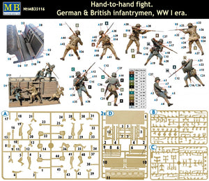 Master Box 35116 Hand-to-hand fight German &amp;amp; British infantrymen WW I era – Bild 2