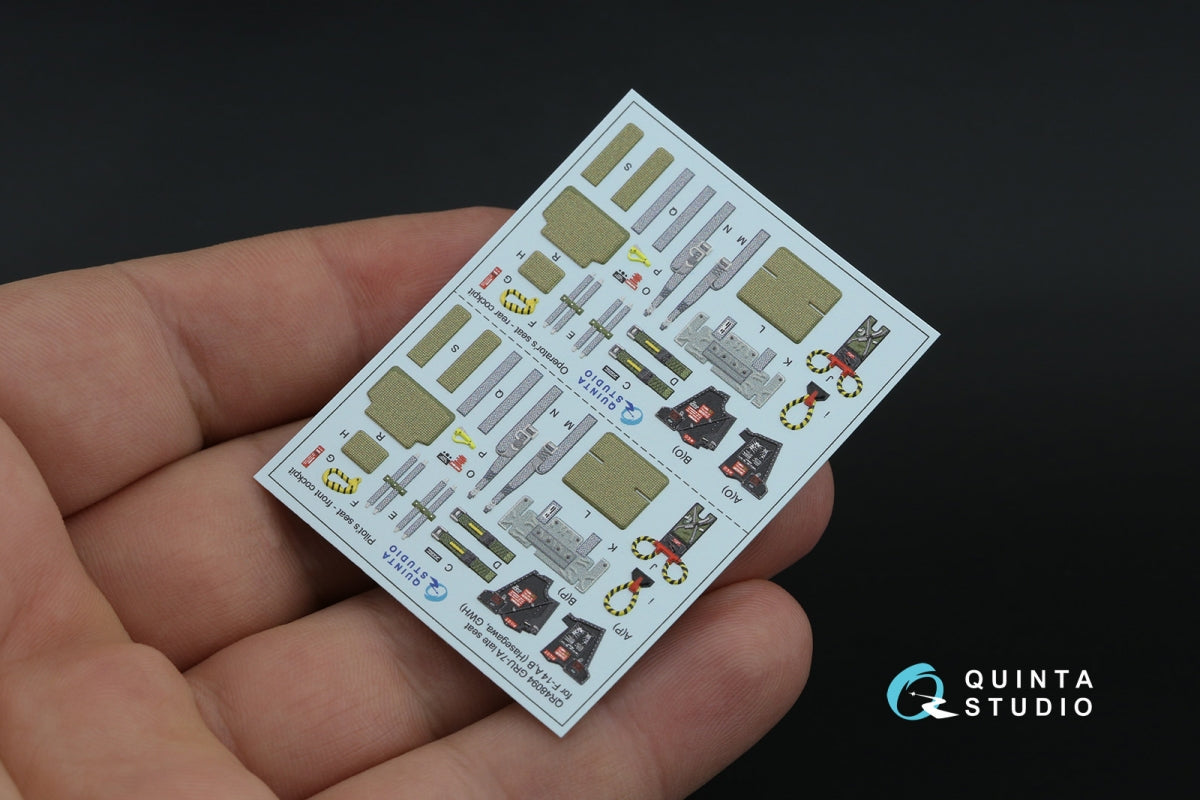 Quinta Studio QR+48094 GRU-7A late, 2 ejection seats for F-14 A/F-14B (Hasegawa, GWH) 1/48 – immagine 2