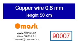 Omask 90007 Copper wire 0.8 mm length 50 cm