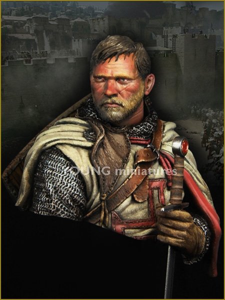 Young Miniatures YH1837 TEMPLAR KNIGHT 1/10