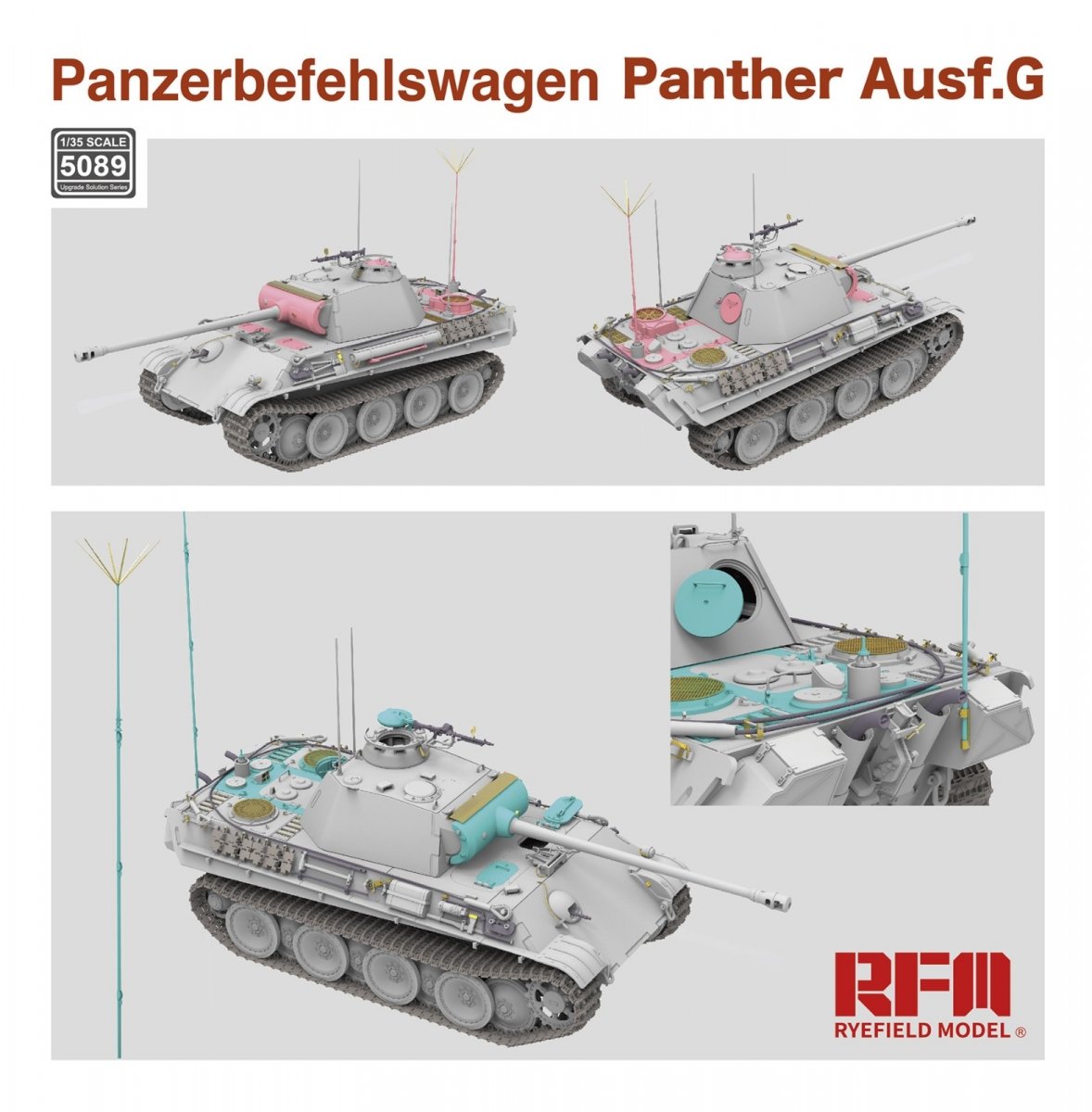 Rye Field Model 5089 Panther Ausf.G Panzerbefehlswagen 1/35 – image 3