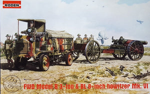 Roden 713 FWD Modèle B 3 tonnes et obusier BL 8 pouces Mk. VI (1/72)