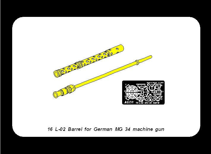 Aber 16L-02 Turned barrel for German machine gun MG34 1/16 – Bild 7