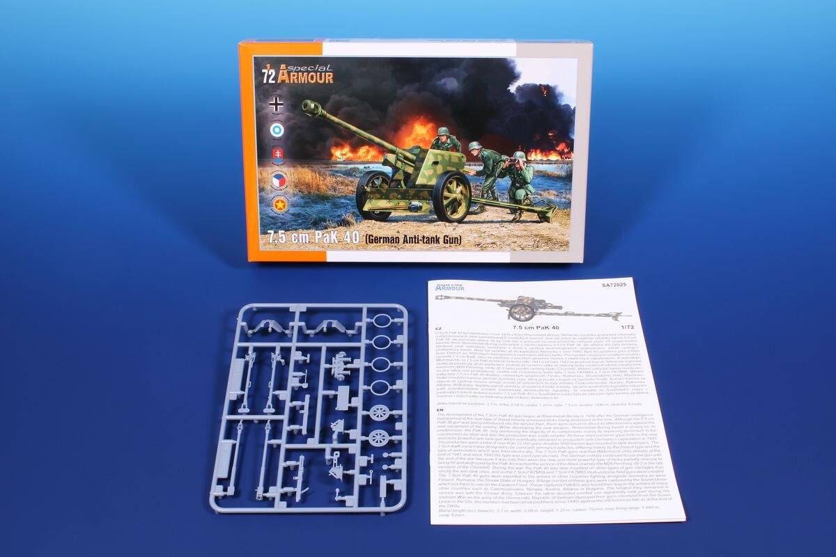 Special Armor 72025 7.5 cm PaK 40 &amp;#39;German Anti-tank Gun&amp;#39; 1/72 – Bild 2