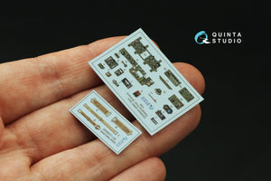 Quinta Studio QD48493 A6M2 Zero Nakajima Production 3D-Printed colored Interior on decal paper (Eduard) 1/48 – obrázek 3