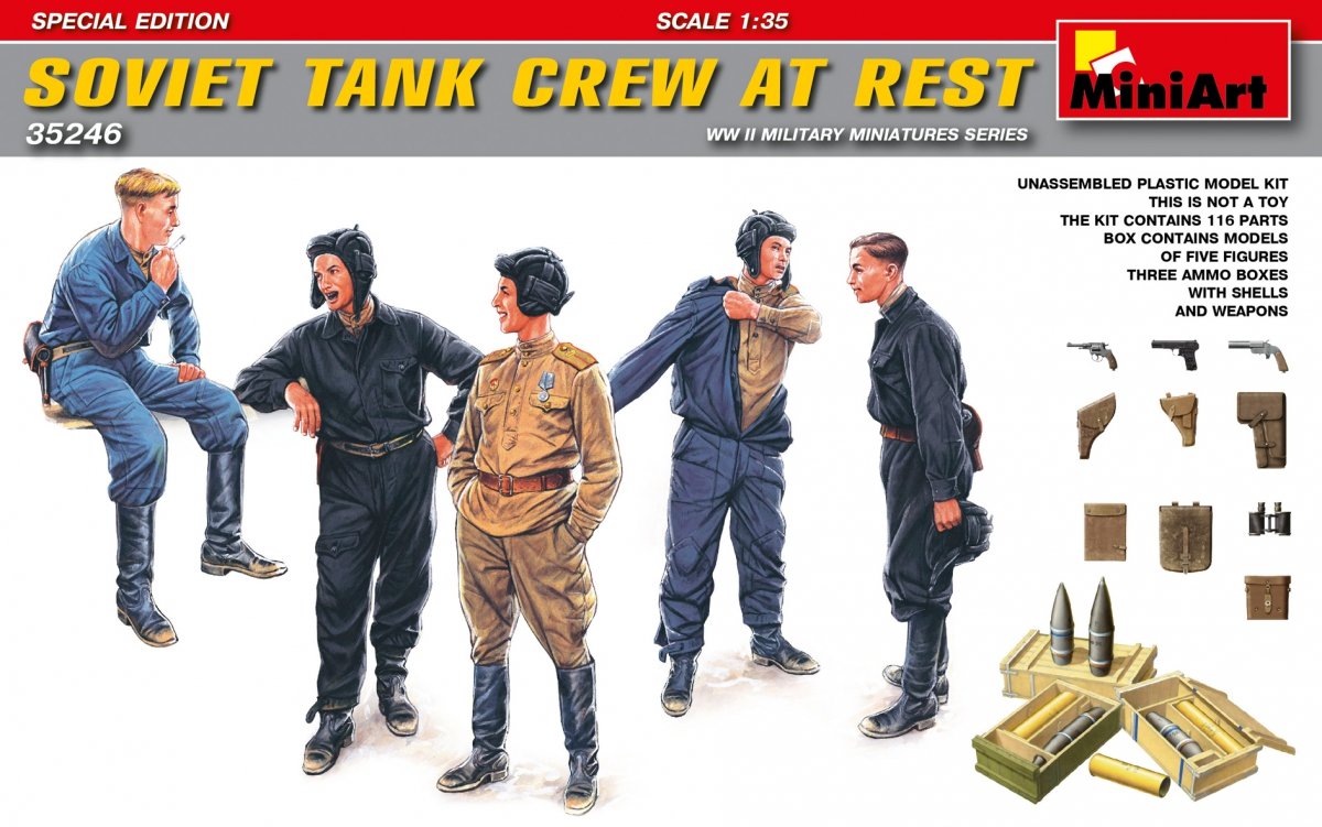 MiniArt 35246 SOVIET TANK CREW AT REST. SPECIAL EDITION 1/35