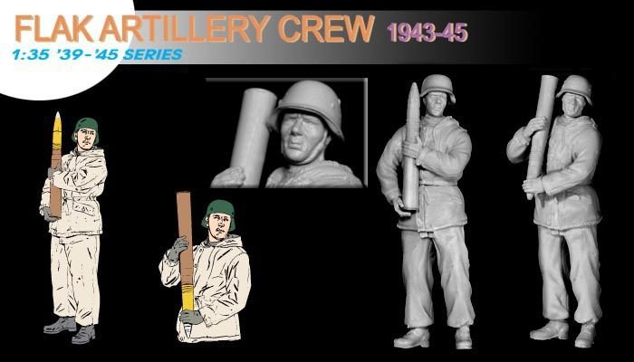 Dragon 6275 Flak Artillery Crew(Winter1943-45) 1/35 – image 5