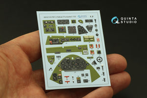 Quinta Studio QD32133 F6F-3 Hellcat 3D-Printed &amp;amp; colored Interior on decal paper (Trumpeter) 1/32 – immagine 4