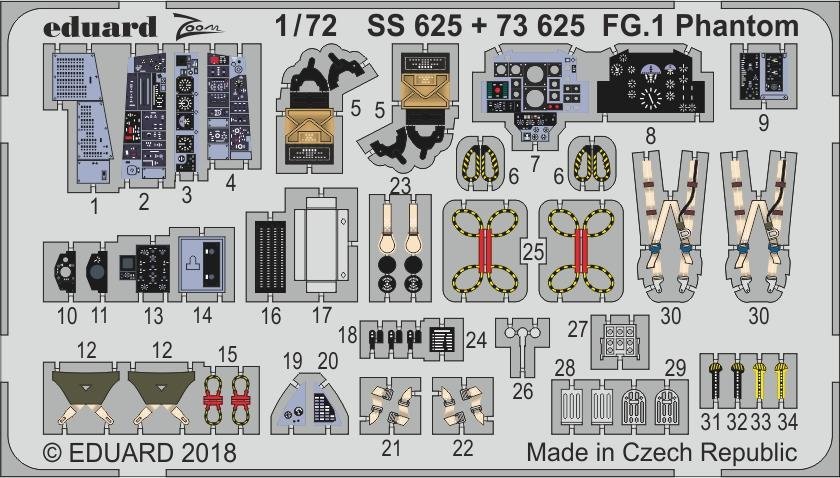 Eduard 73625 FG.1 Phantom AIRFIX 1/72