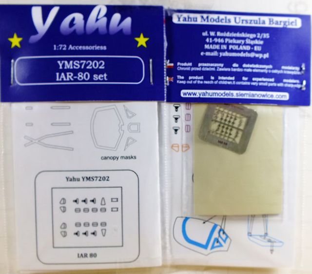 Yahu YMS7202 IAR80 set (A-model / Parc Model) 1/72
