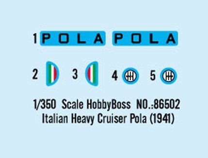 Hobby Boss 86502 Croiseur lourd italien Pola (1/350) – image 5