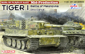 Dragon 6888 Tiger I Mid-Production w/Zimmerit Otto Carius Battle of Malinava Village 1944 1/35 – image 2