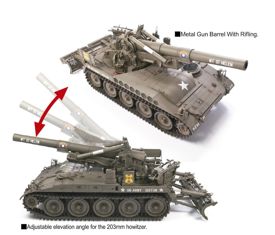 AFV Club 35110 US Army M110 Howitzer 8 inch 203mm 1/35 – image 4