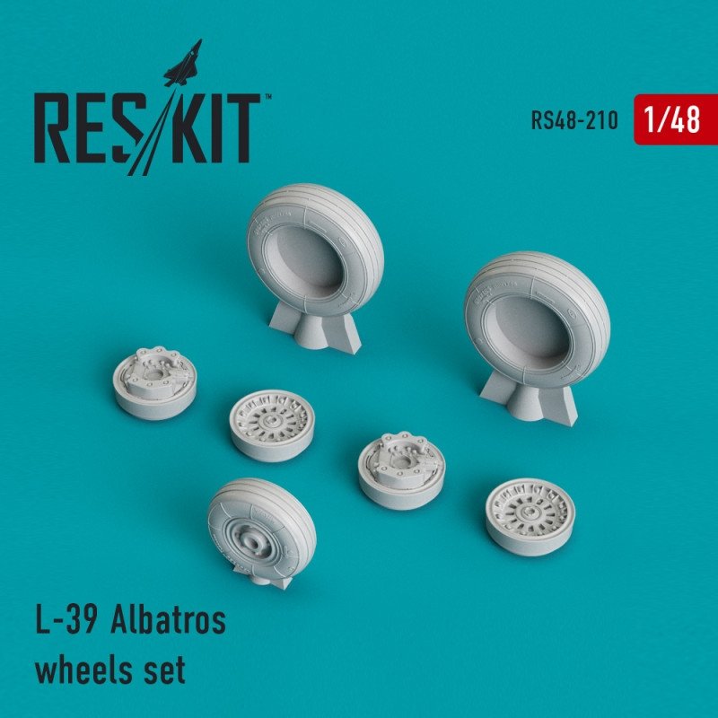 RESKIT RS48-0210 Jeu de roues L-39 Albatros 1/48