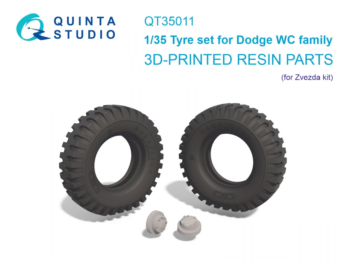 Quinta Studio QT35011 Dodge WC Family tire set (Zvezda) 1/35
