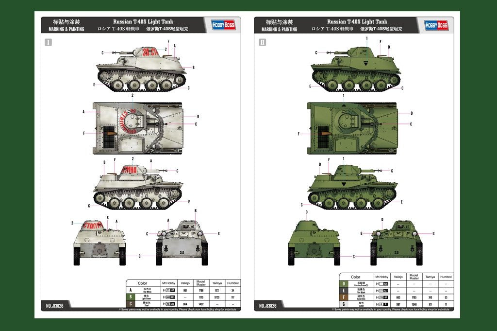 Hobby Boss 83826 Russian T-40S Light Tank – Bild 3