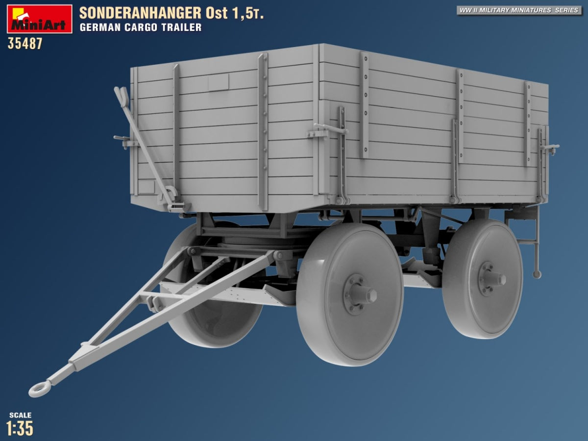 MiniArt 35487 Sonderanhanger 0st 1.5T. German Cargo Trailer 1/35 – image 7