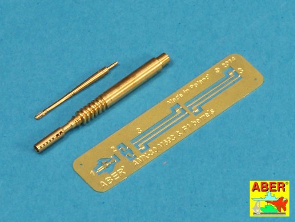 Aber 35L-142 Barrel for 20 mm M693 autocannon and barrel for F1 7.62 machine gun for AMX-30 (1/35)