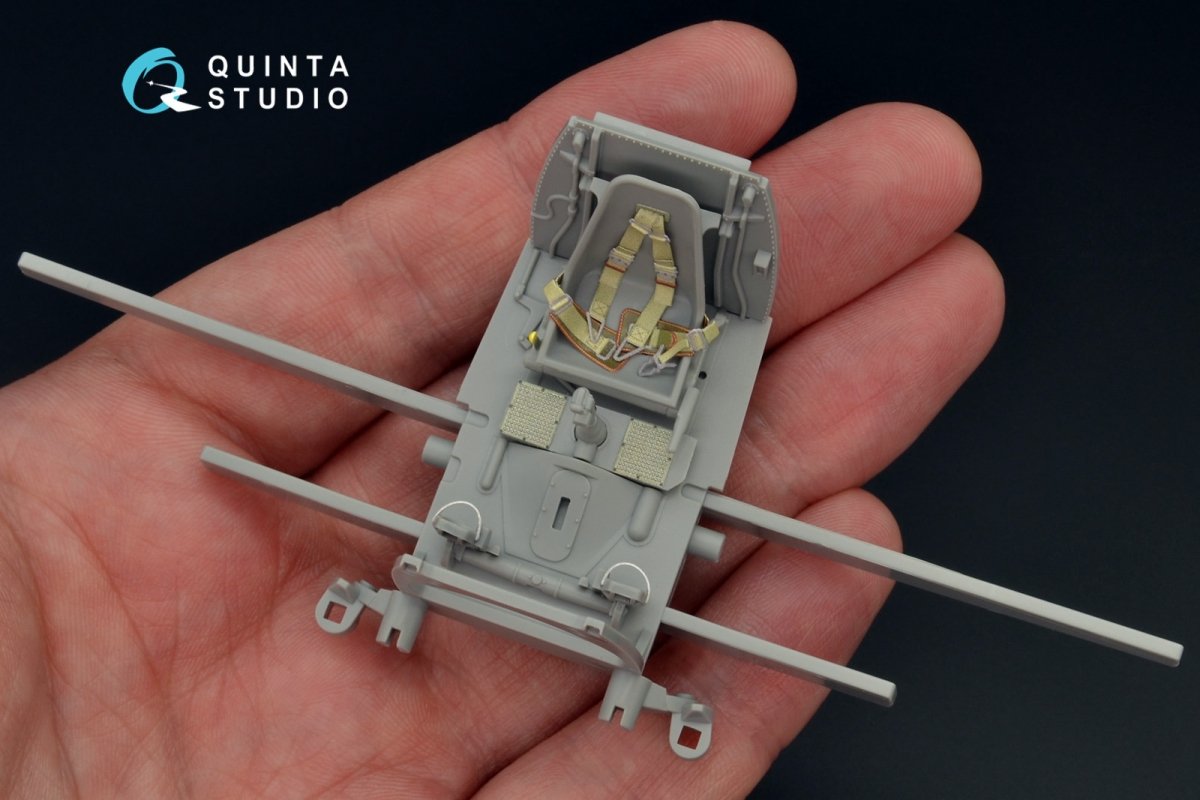 Quinta Studio QD32052 Bf 109E-3 3D-Printed &amp;amp; colored Interior on decal paper (for Cyber-hobby/Dragon kit) 1/32 – Bild 9