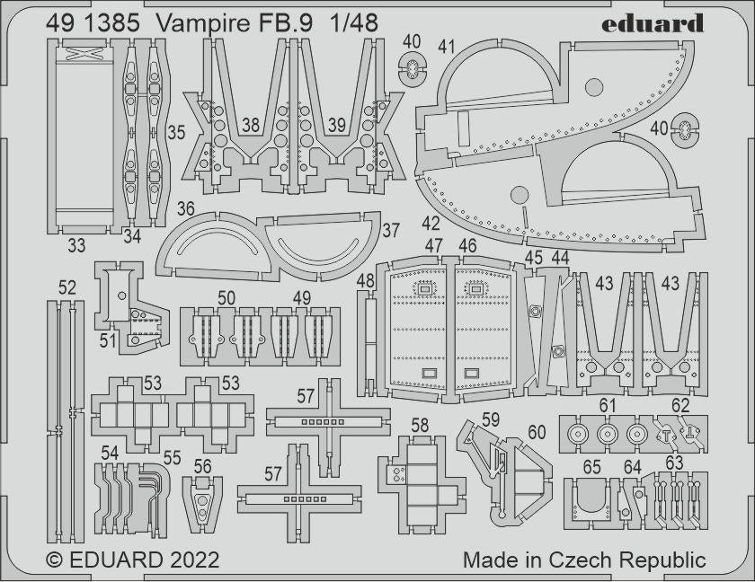 Eduard BIG49395 Vampire FB.9 AIRFIX 1/48 – Bild 4