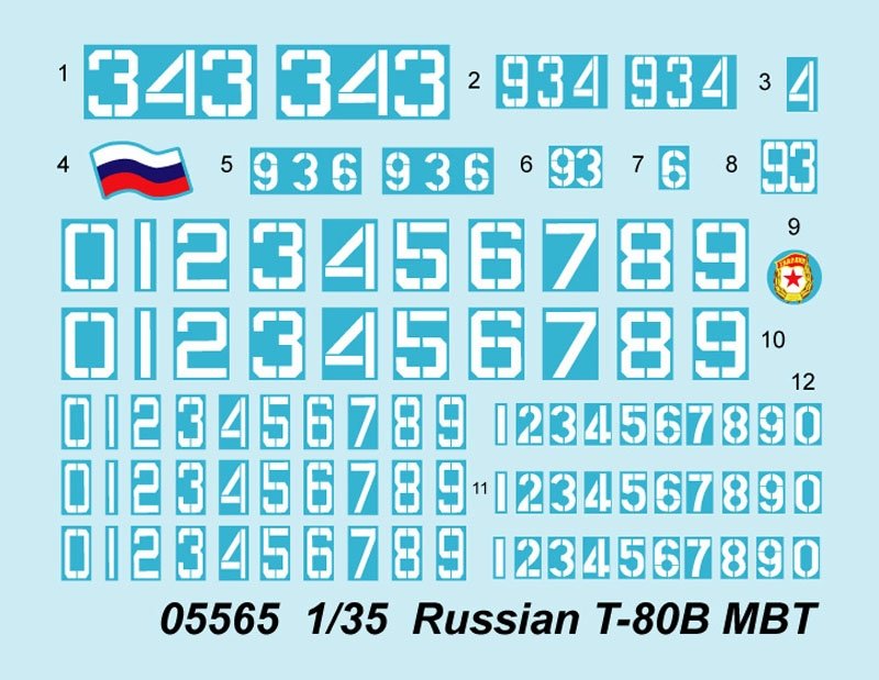 Trumpeter 05565 Russian T-80B MBT 1/35 – image 4