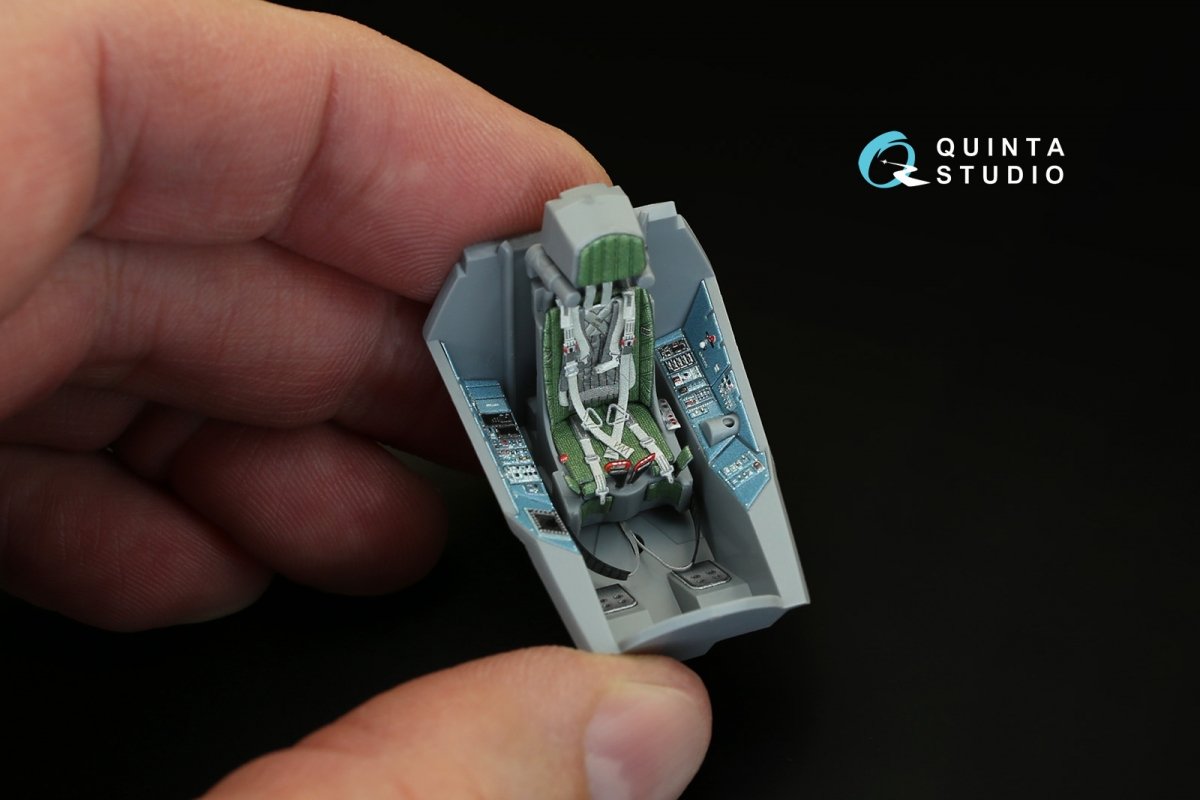 Quinta Studio QD48082 Su-57 3D-Printed &amp;amp; colored Interior on decal paper (for Zvezda kit) 1/48 – image 5