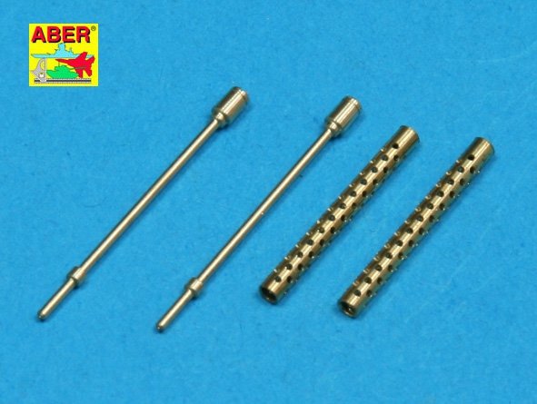 Aber 25L-01 Jeu de 2 canons US tournés pour Browning M-1919 A4 avec bouche en deux parties (1/25)