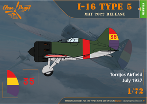 Clear Prop! CP72023 I-16 Type 5 In the sky of Spain STARTER KIT 1/72 – immagine 6
