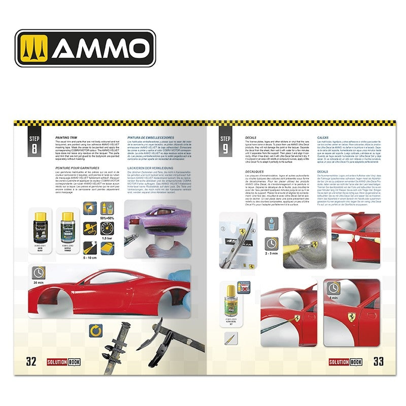 AMMO of Mig Jimenez 6604 SOLUTION BOOK 24 – How to Paint and Lacquer scale cars (Multilingual Book) – image 4