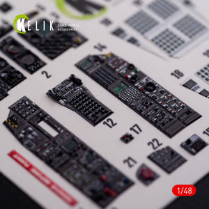 KELIK K48017 A-10C &amp;quot;Thunderbolt&amp;quot; interior 3D decals for Academy kit 1/48 – Bild 5