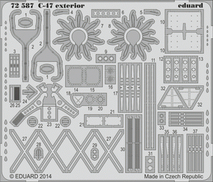 Eduard 72587 C-47 exterior 1/72 AIRFIX