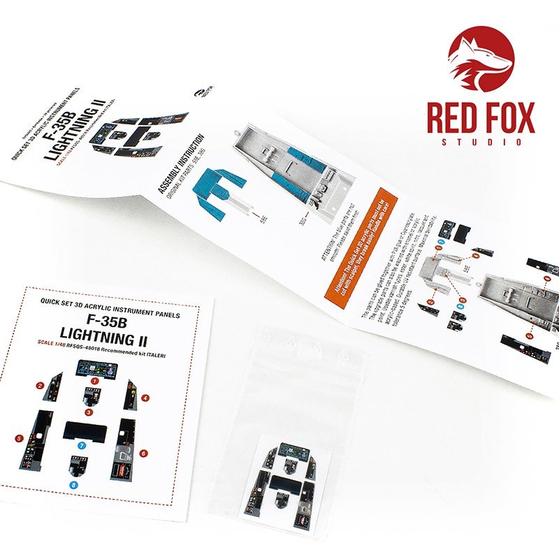 Red Fox Studio QS-48018 F-35B Lightning II (for Italeri kit) 1/48 – image 3