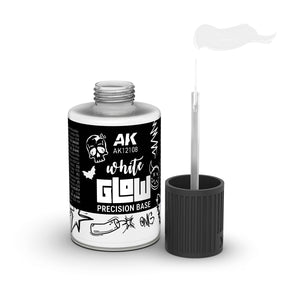 AK Interactive AK12108 WHITE GLOW PRECISION BASE 30ml – obrázek 2