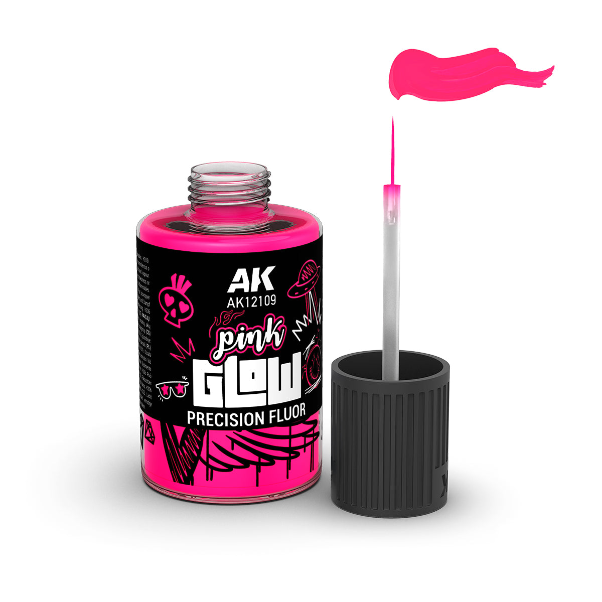 AK Interactive AK12109 PINK GLOW PRECISION FLUOR 30ml – obrázek 2