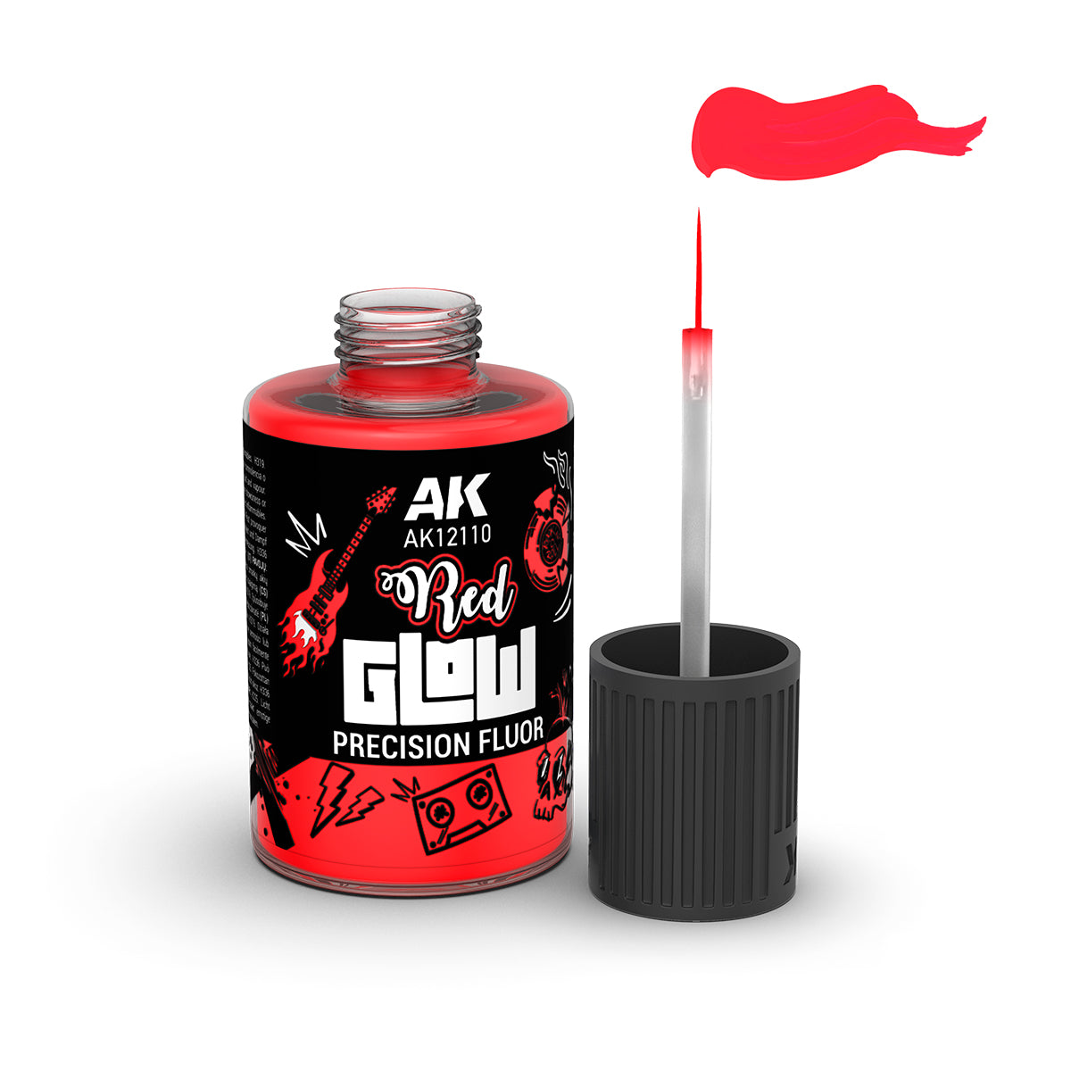 AK Interactive AK12110 RED GLOW PRECISION FLUOR 30ml – obrázek 2