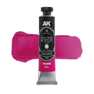 AK Interactive AKAD107 Artist Dense Acrylic Colors - Red Color Set – immagine 3