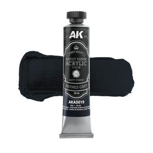 AK Interactive AKAD104 Artist Dense Acrylic Colors - Black &amp;amp; White Color Set – obrázek 6