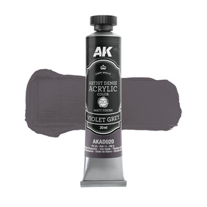 AK Interactive AKAD104 Artist Dense Acrylic Colors - Black &amp;amp; White Color Set – obrázek 7