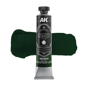 AK Interactive AKAD109 Artist Dense Acrylic Colors - Green Color Set – zdjęcie 6
