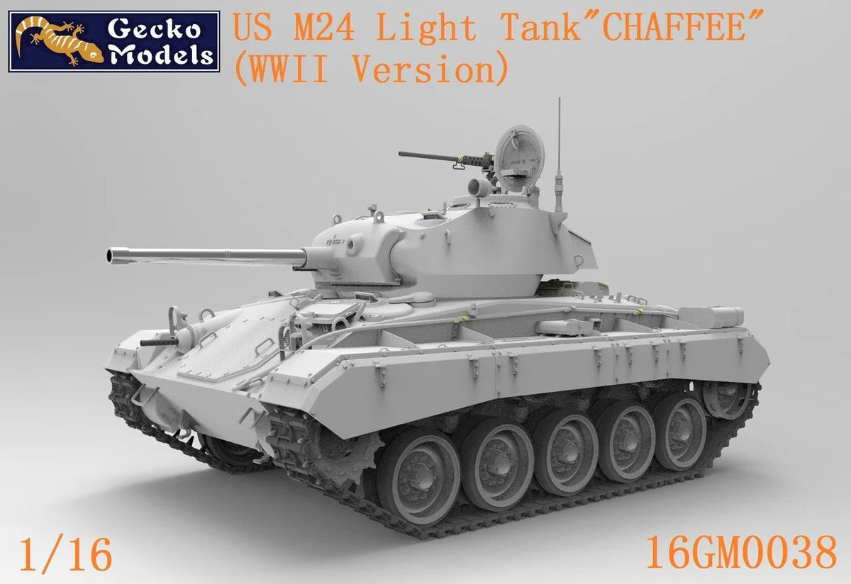 Gecko Models 16GM0038 US M24 Light Tank Chaffee WWII Version 1/16 – obrázek 2