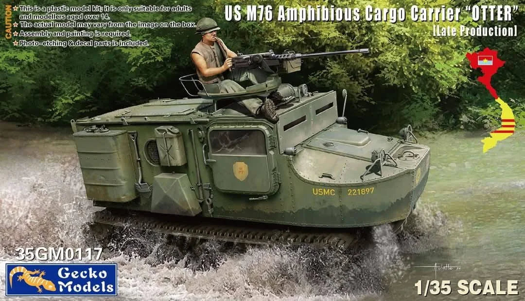 Gecko Models 35GM0117 US M76 Amphibious Cargo Carrier "Otter" Late Production 1/35