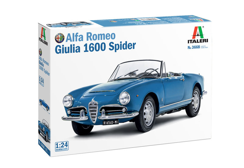 Italeri 3668 Alfa Romeo Giulia 1600 Spider 1/24 – obrázek 2