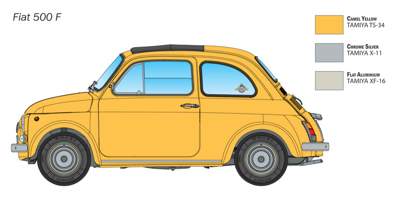 Italeri 4715 Fiat 500 F Upgraded Edition 1/12 – image 4